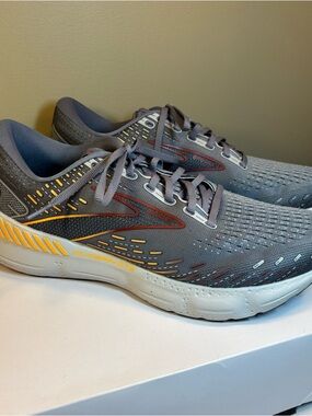 Brooks Glycerin GTS 20 Men’s Running Shoes Grey Orange Size 10.5